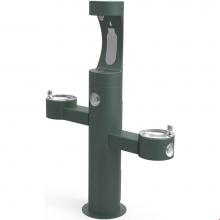 Elkay LK4430BF1UFRKEVG - Outdoor ezH2O Upper Bottle Filling Station Tri-Level Pedestal, Non-Filtered Non-Refrigerated FR Ev