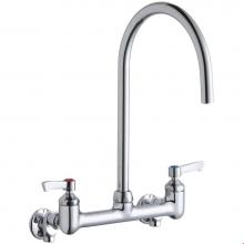 Elkay LK940LGN08L2S - 8'' Centerset Deck Mount Laminar Flow Faucet with 8'' Gooseneck Spout 2'&