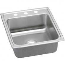 Elkay LRADQ2022601 - Lustertone Classic Stainless Steel 19-1/2'' x 22'' x 6'', 1-Hole Sin