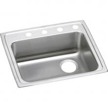 Elkay LRAD221965RMR2 - Lustertone Classic Stainless Steel 22'' x 19-1/2'' x 6-1/2'', Single