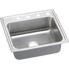 Elkay LRADQ2521554 - Lustertone Classic Stainless Steel 25'' x 21-1/4'' x 5-1/2'', Single