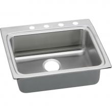 Elkay LRAD252240MR2 - Lustertone Classic Stainless Steel 25'' x 22'' x 4'', Single Bowl Dr