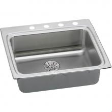 Elkay LRADQ252265PD0 - Lustertone Classic Stainless Steel 25'' x 22'' x 6-1/2'', Single Bow