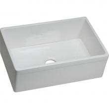 Elkay SWUF28179WH - Fireclay 30'' x 19-15/16'' x 9-1/8'', Single Bowl Farmhouse Sink, Wh