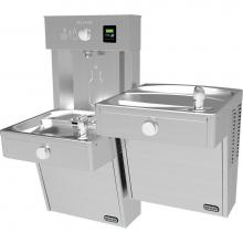 Elkay VRCTLR8WSK - ezH2O Vandal-Resistant Bottle Filling Station, and Bi-Level Reverse Cooler, Non-Filtered Refrigera