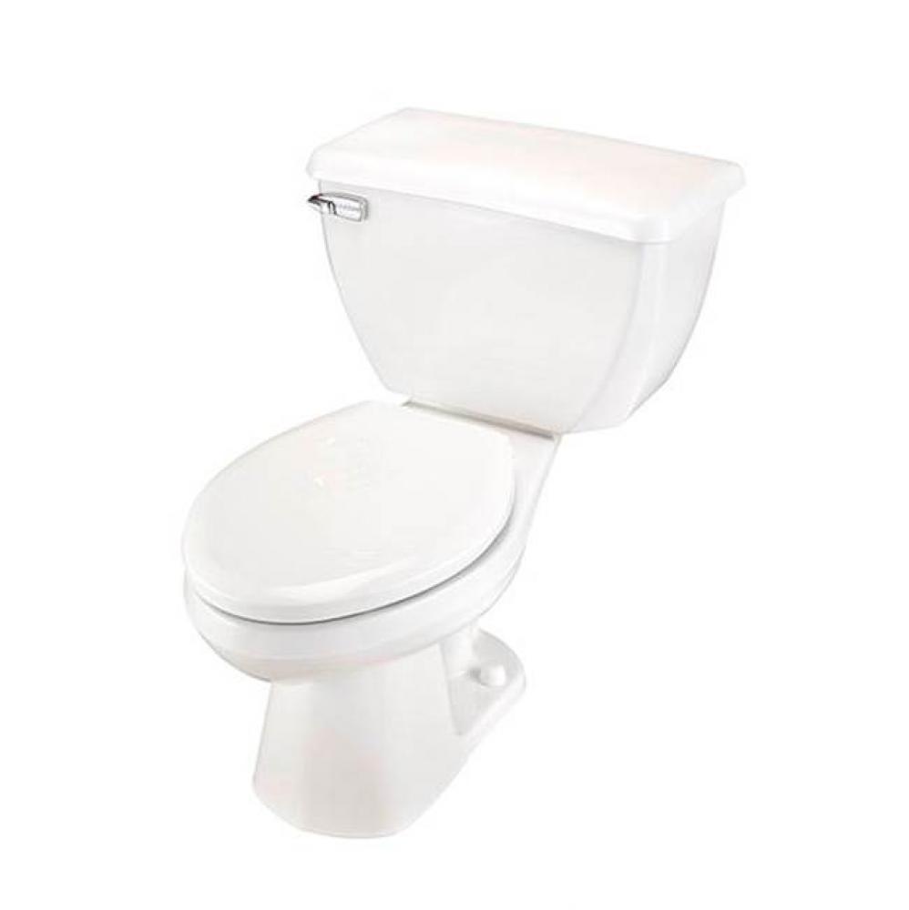 Ultra Flush 1.28gpf EL 14&apos;&apos; RI Combo: GHE21372 Bowl w/ GHE28384 Tank White