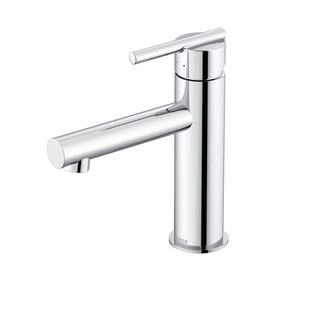 Parma 1H Lavatory Faucet Straight Spout w/ Metal Touch Down Drain 1.2gpm Chrome