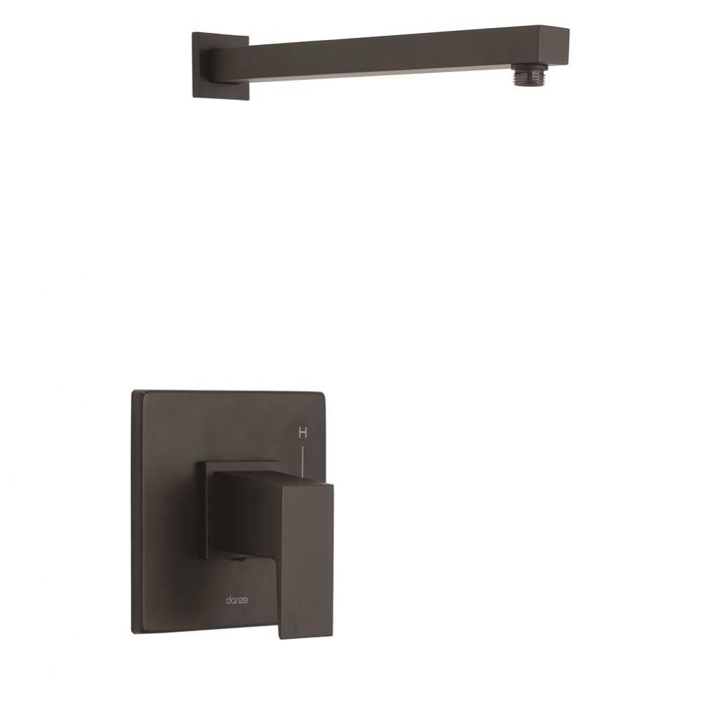 Mid-Town 1H Shower Only Trim Kit And Treysta Cartridge Less Showerhead Satin Black