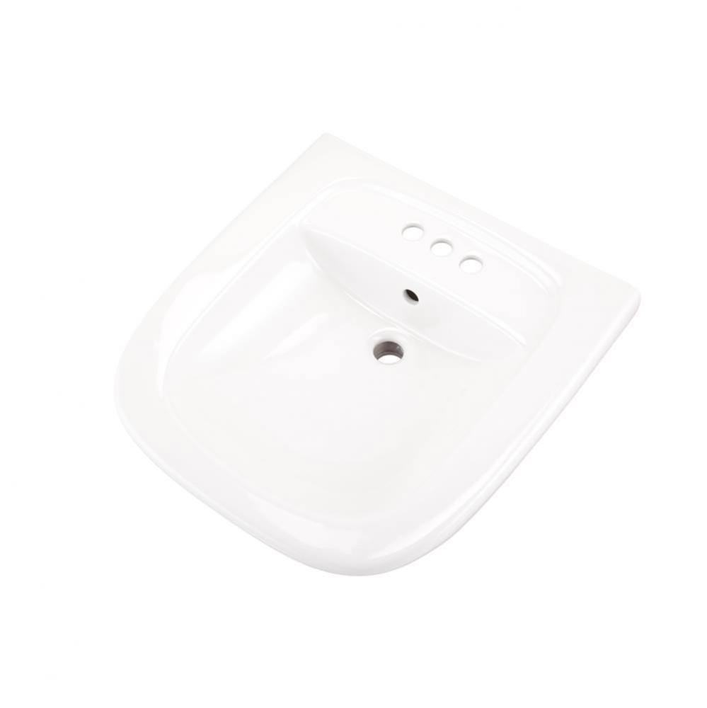 North Point ADA Wall Hung Lav 22&apos;&apos;x21.5&apos;&apos; 4&apos;&apos;CC White