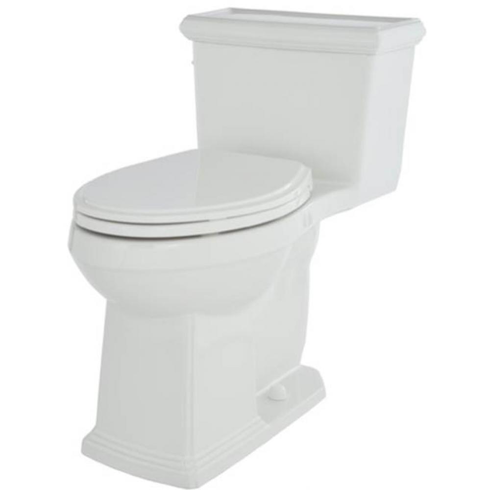 Logan Square 1.28gpf 1pc ADA Elongated Simple CT Toilet 12&apos;&apos; Rough-In White