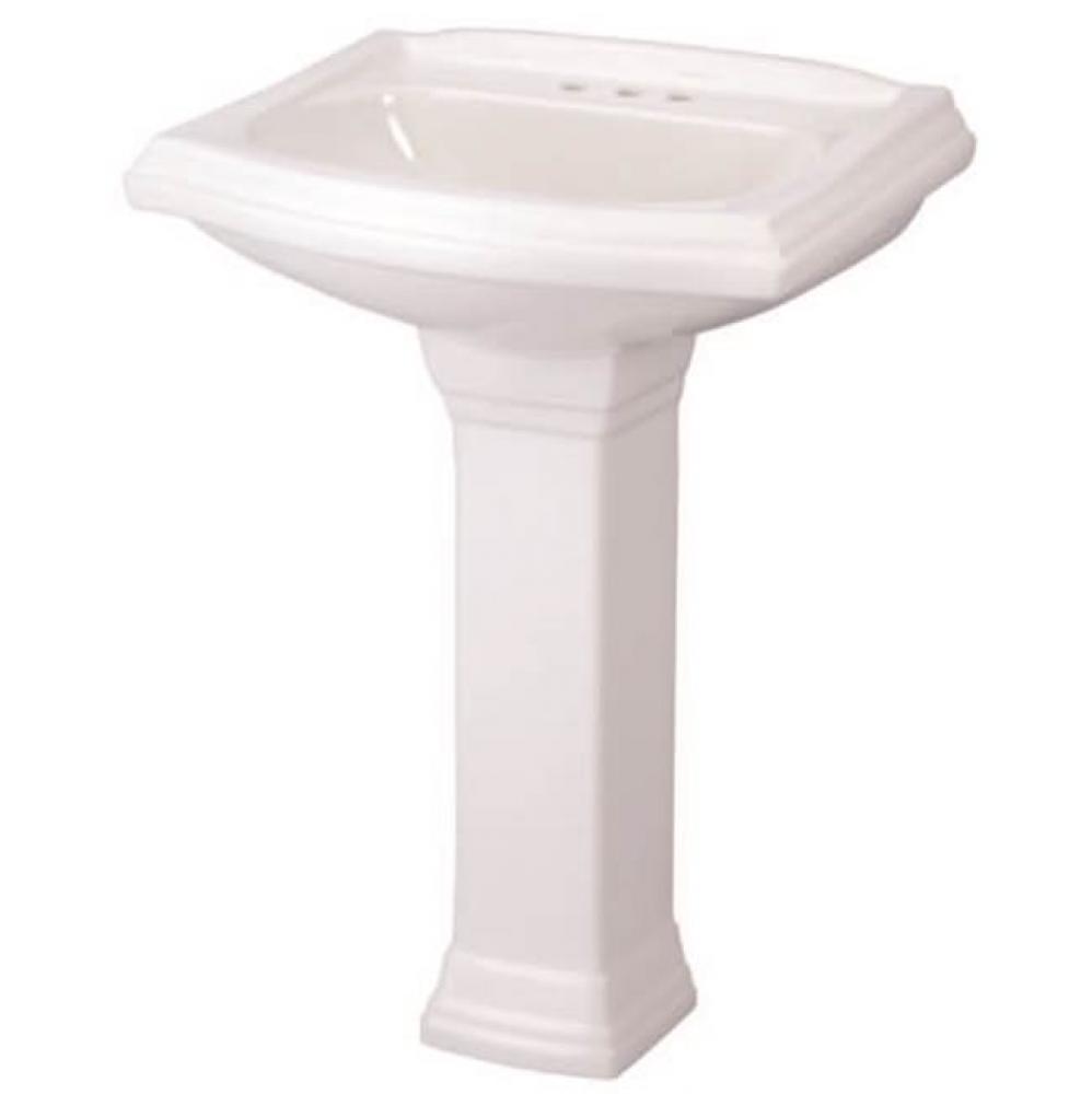 Allerton Petite 4&apos;&apos;CC Ped Lav Combo: G0012565 Lav w/ G0029843 Ped White