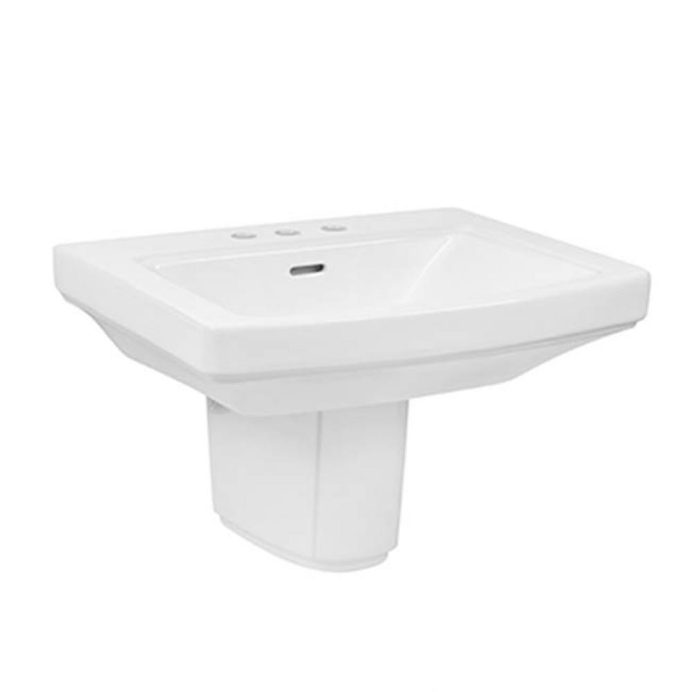 Hinsdale Wall Hung Lav Combo: G0013504 Lav w/ G0029838 Shroud White