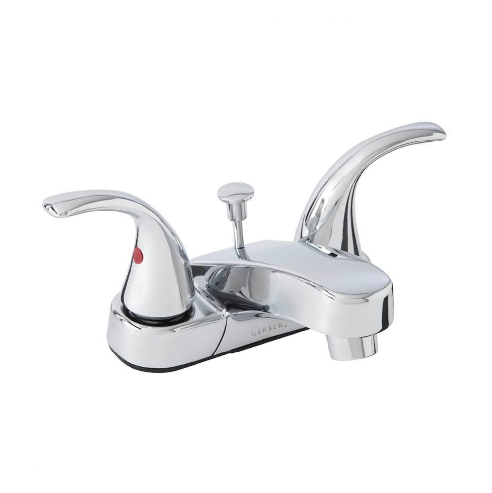 Maxwell SE 2H Centerset Lavatory Faucet w/ Metal Lever Handles &amp; 50/50 Pop-Up Drain 1.2gpm Chr