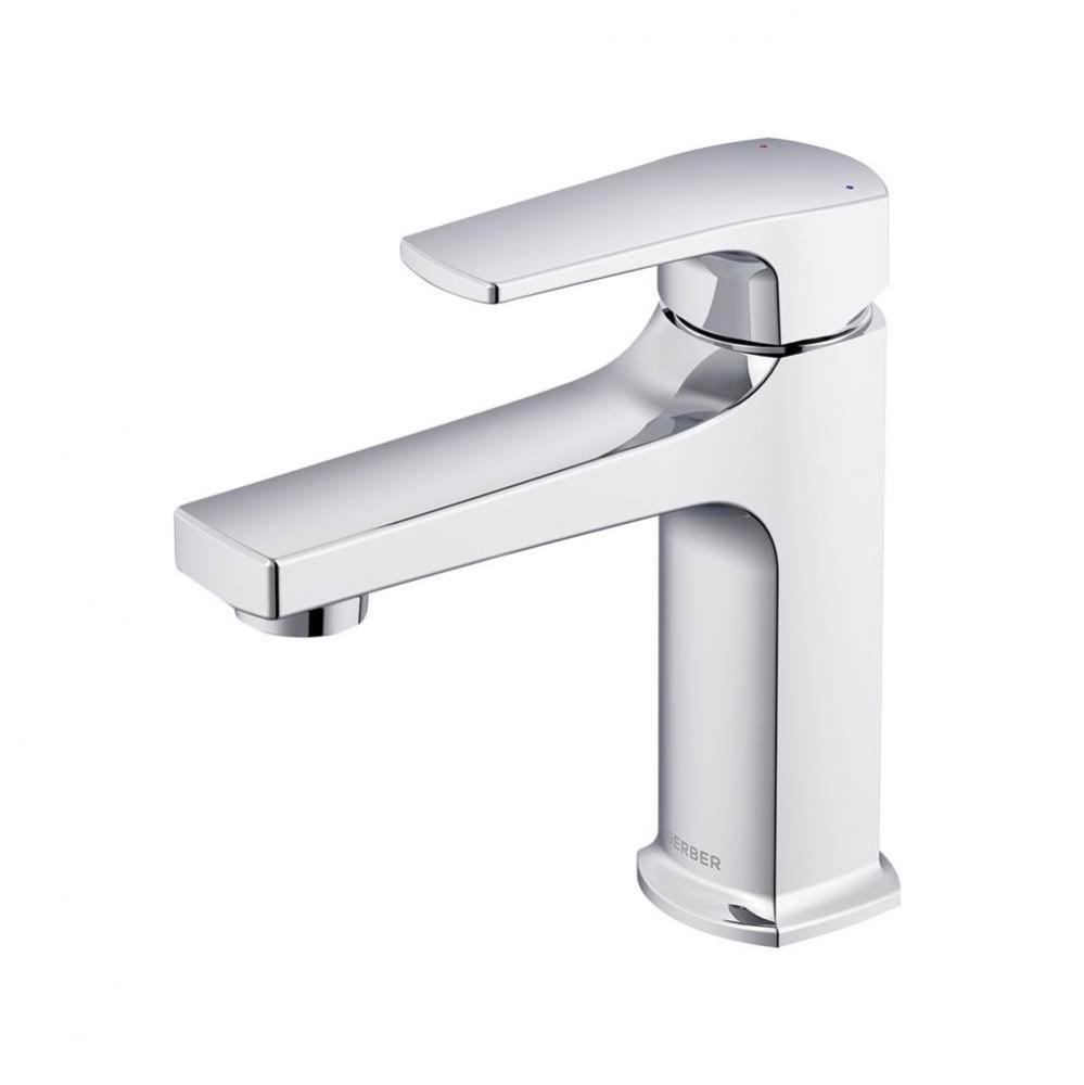 Tribune 1H Lavatory Faucet Single Hole Mount w/ Metal Touch Down Drain 1.2gpm Chrome