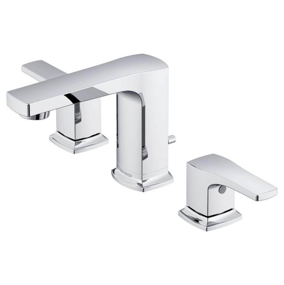 Tribune 2H Widespread Lavatory Faucet w/ 50/50 Pop-Up Drain 1.2 Chrome