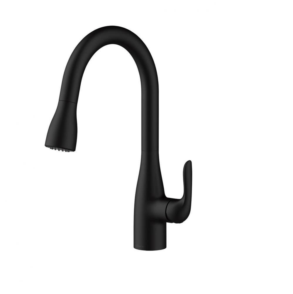 Viper 1H Pull-Down Kitchen Faucet w/ Deck Plate 1.75gpm Satin Black