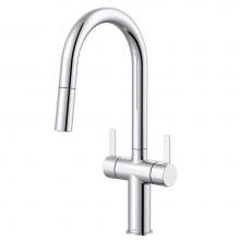 Gerber Plumbing D457330 - Amalfi 2H Pull-Down Kitchen Faucet w/ SnapBack Retraction 1.75gpm Chrome