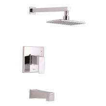 Gerber Plumbing D502062TC - Mid-Town 1H Tub & Shower Trim Kit & Treysta Cartridge w/ Diverter on Spout 2.0gpm Chrome