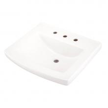 Gerber Plumbing G0012519 - Burr Ridge 24'' Ped Top 8'' CC White