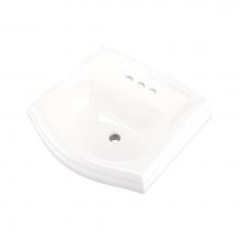 Gerber Plumbing G0012565 - Allerton Petite Ped Top 21.5''x18.75'' 4''CC White