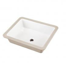 Gerber Plumbing G0012791 - Wicker Park Square Petite Undercounter Lav 19.63''x15.5'' White