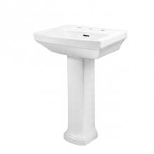 Gerber Plumbing G0023509 - Hinsdale Petite 8''CC Ped Lav Combo:G0013509 Lav w/ G0029831 Ped White