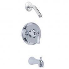 Gerber Plumbing G00G9030LS - Brianne 1H Tub And Shower Trim Kit W/ Diverter On Spout Less Showerhead Chrome