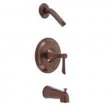 Gerber Plumbing G00G9073LSRB - Riverdale 1H Tub & Shower Trim Kit w/ Diverter on Spout Less Showerhead Oil Rubbed Bronze