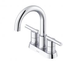 Gerber Plumbing D307058 - Parma 2H Centerset Lavatory Faucet w/ Metal Touch Down Drain 1.2gpm Chrome