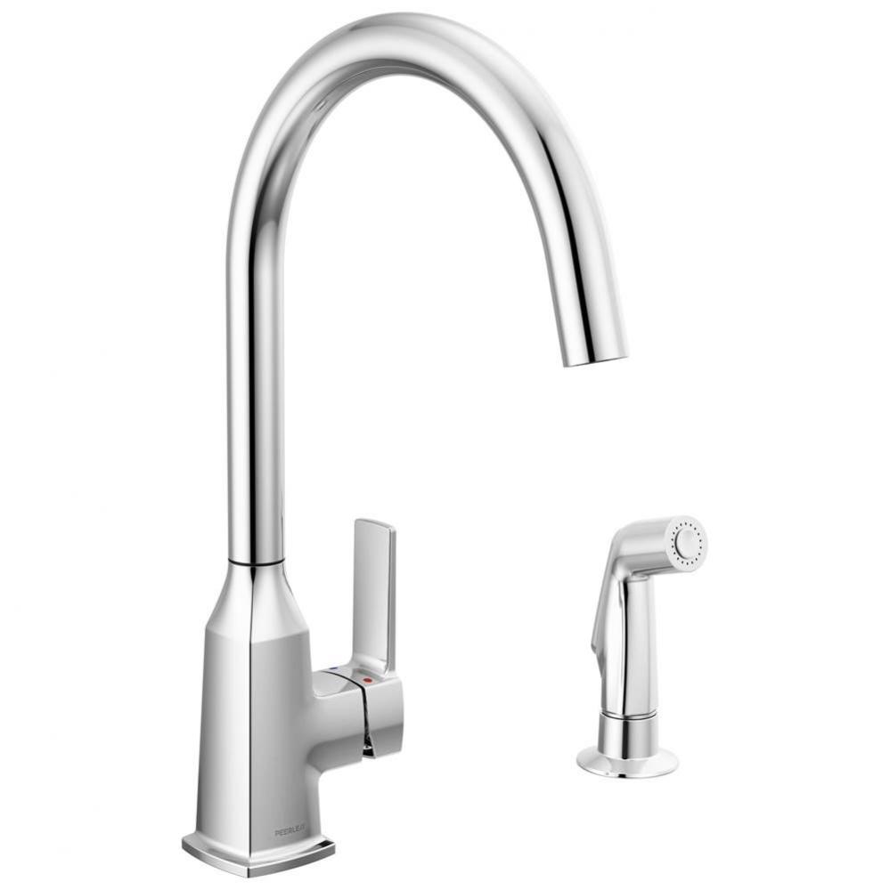 Ezra Single-Handle Kitchen Faucet with Spray