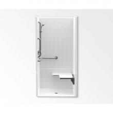 Aquatic AC003583-X2LBL-WH - F1364P Alcove Shower