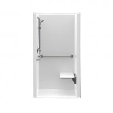 Aquatic AC003668-X2LBSR-WH - 1363BFSDMA Alcove Shower