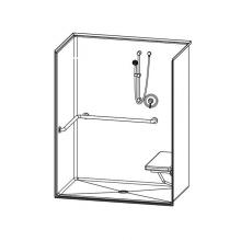 Aquatic AC003675-XMAR-WH - 1603BFSBMA Alcove Shower