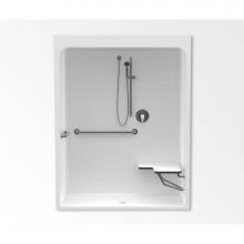 Aquatic AC003576-X3UB-WH - 6030CFS Alcove Shower