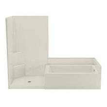 Aquatic AC003626-L-WPV-BI - Darsey 10242STNSW Tub Shower Suite