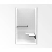 Aquatic AC003584-XBASE-WH - F1424P Alcove Shower