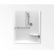 Aquatic AC003563-XTASADAL-WH - 1623BFSTTX Alcove Shower