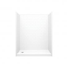 Aquatic AC003629-L-000-WH - 16030STTML/R AFR Alcove Shower