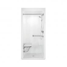 Aquatic AC003677-XMAR-WH - 3636BFSCMA Alcove Shower