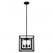 Hunter 19412 - Hunter Doherty Natural Black Iron 4 Light Pendant Ceiling Light Fixture