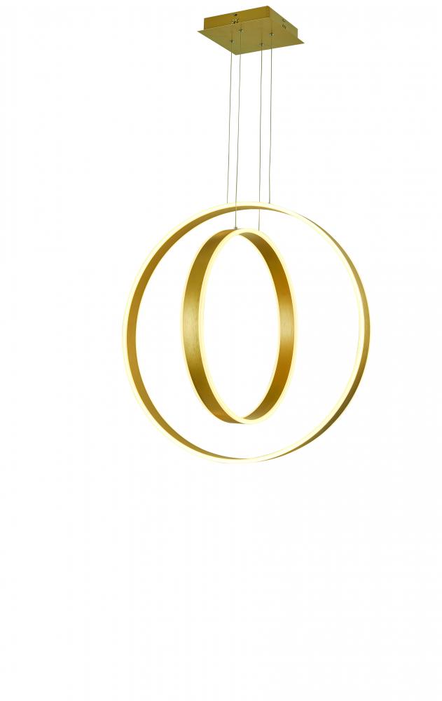 Brushed Gold Aria Pendant