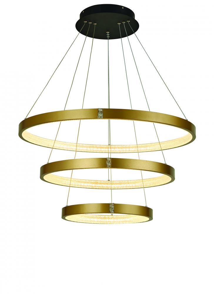 Brushed Gold Kinsley Foyer Chandelier