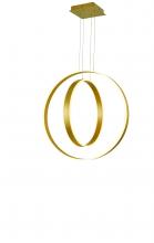 Thumprints T1000-BG - Brushed Gold Aria Pendant