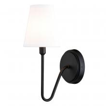 Vaxcel International W0474 - Briar 1 Light Wall Light Matte Black