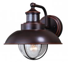 Vaxcel International T0263 - Harwich Motion Sensor Dusk to Dawn Outdoor Wall Light Burnished Bronze