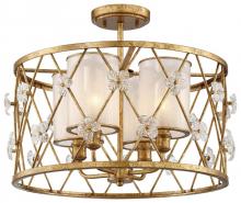 Minka Metropolitan N6565-596 - 4 LIGHT SEMI FLUSH