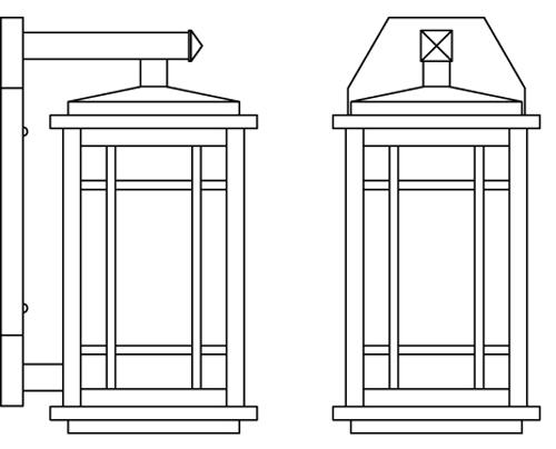 6&#34; avenue wall bracket