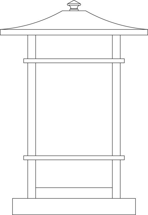 9&#34; katsura column mount with toshi overlay