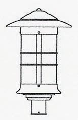 14&#34; newport long body post mount fixture