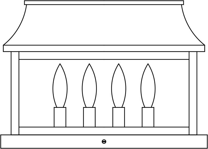 15&#34; Providence column mount